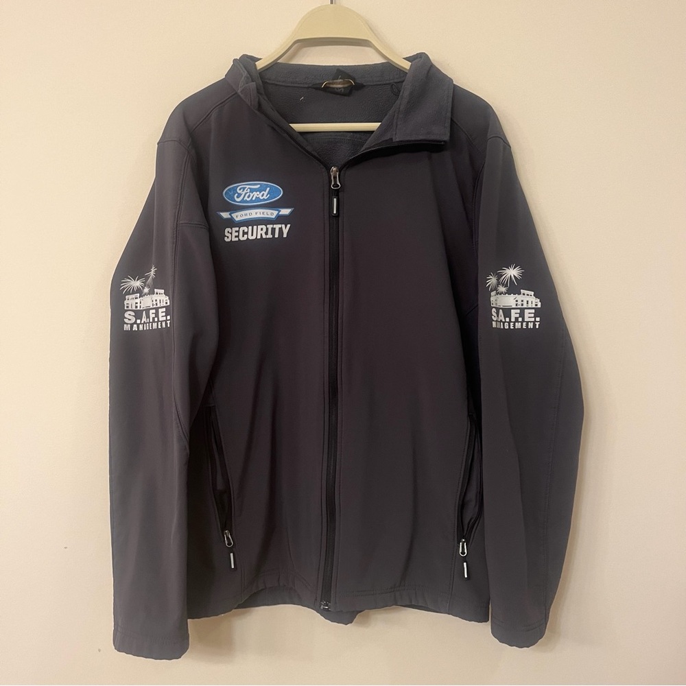 Men Medium Ford Field Security Jacket - image 1